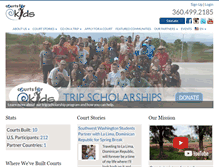Tablet Screenshot of courtsforkids.org